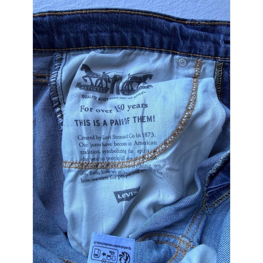 Levi's 559 Jeans Men 32X30 Blue Demin Relaxed‎ Fit Straight Leg Cowboy - Picture 13 of 15
